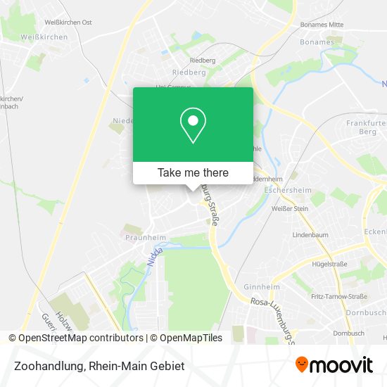 Zoohandlung map