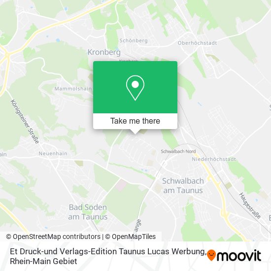 Et Druck-und Verlags-Edition Taunus Lucas Werbung map