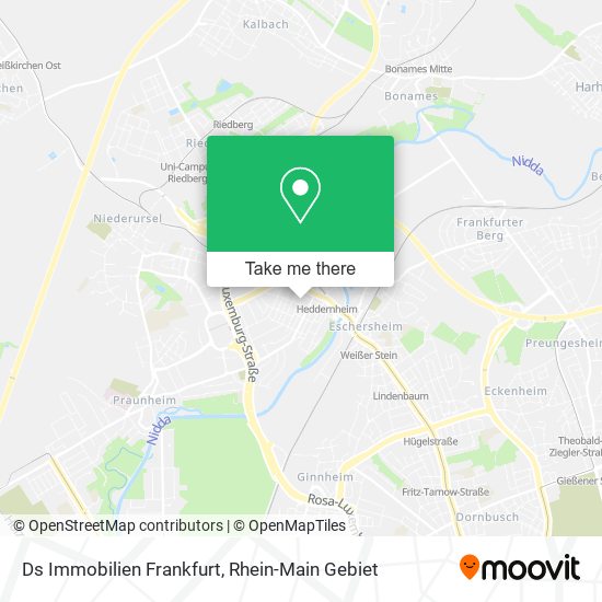 Ds Immobilien Frankfurt map