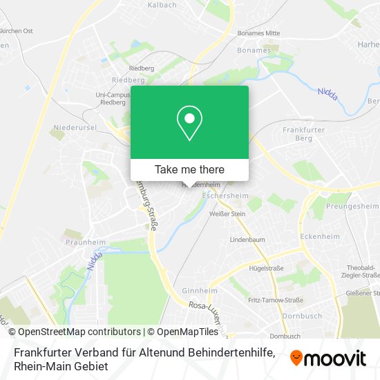 Frankfurter Verband für Altenund Behindertenhilfe map