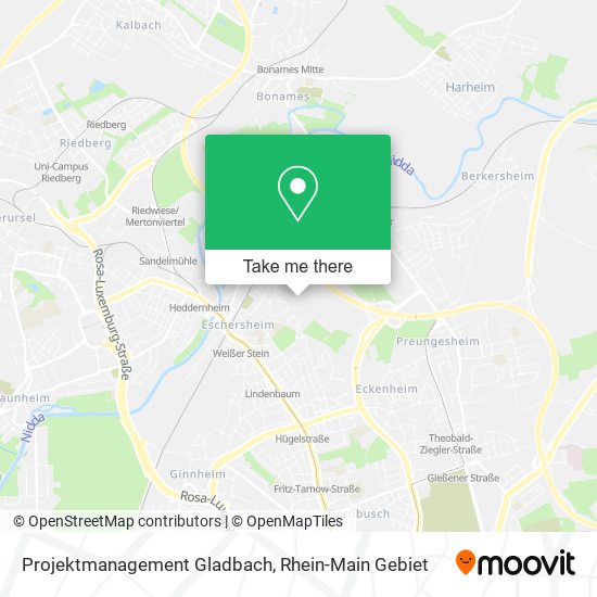 Projektmanagement Gladbach map