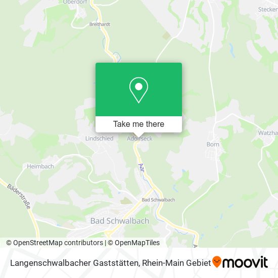 Карта Langenschwalbacher Gaststätten