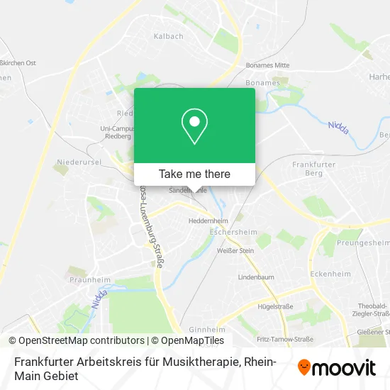 Карта Frankfurter Arbeitskreis für Musiktherapie