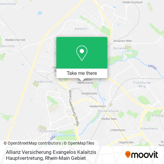 Allianz Versicherung Evangelos Kalaitzis Hauptvertretung map