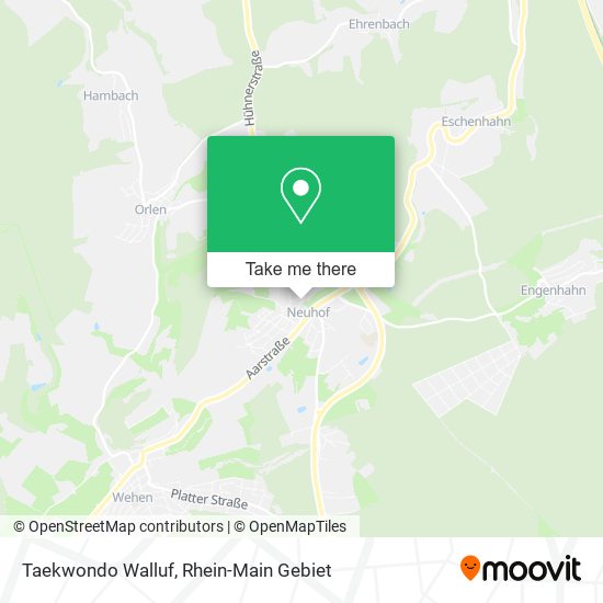 Taekwondo Walluf map