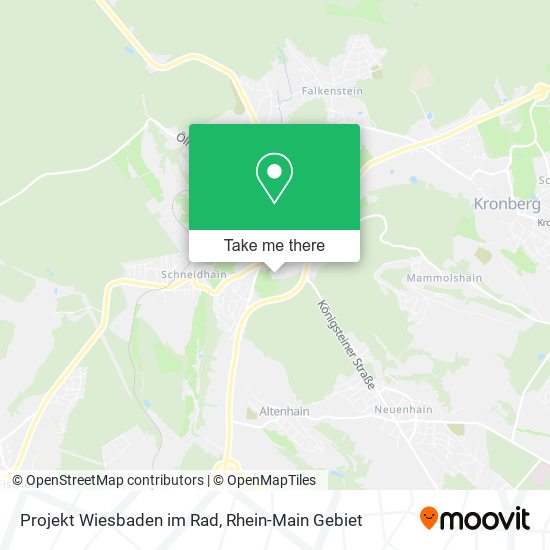 Projekt Wiesbaden im Rad map