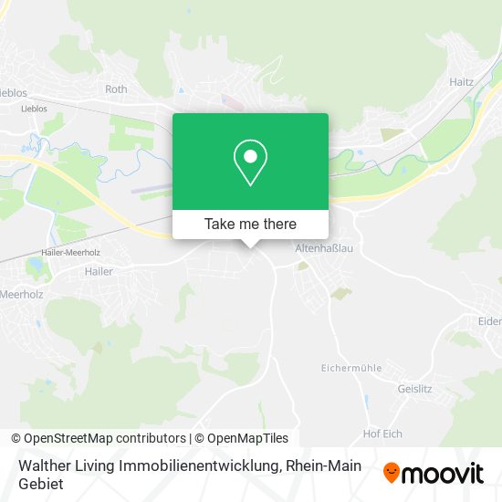 Walther Living Immobilienentwicklung map