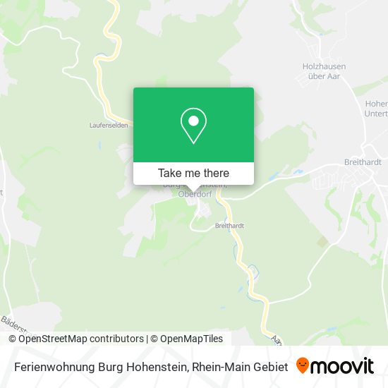 Ferienwohnung Burg Hohenstein map