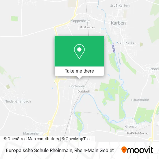 Карта Europäische Schule Rheinmain