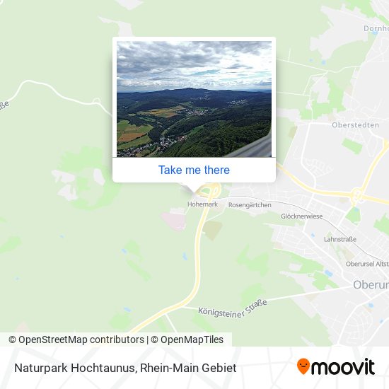 Naturpark Hochtaunus map