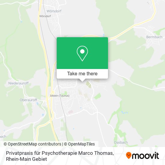 Privatpraxis für Psychotherapie Marco Thomas map