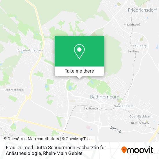 Frau Dr. med. Jutta Schüürmann Fachärztin für Anästhesiologie map