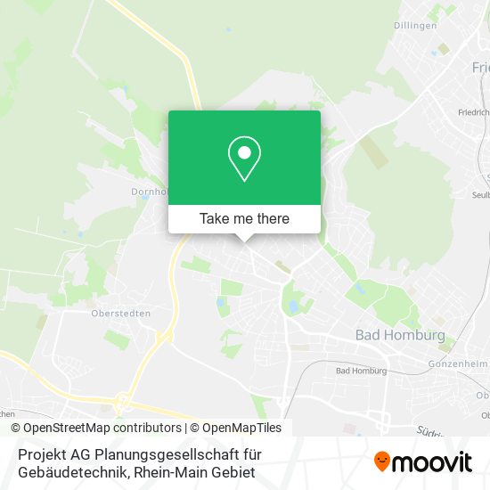 Projekt AG Planungsgesellschaft für Gebäudetechnik map