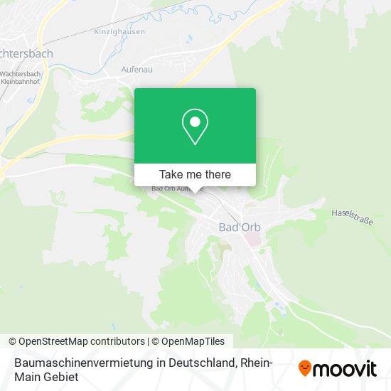 Baumaschinenvermietung in Deutschland map