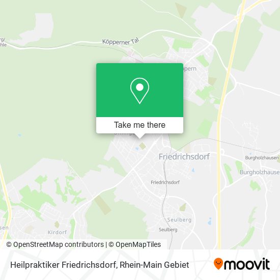 Карта Heilpraktiker Friedrichsdorf
