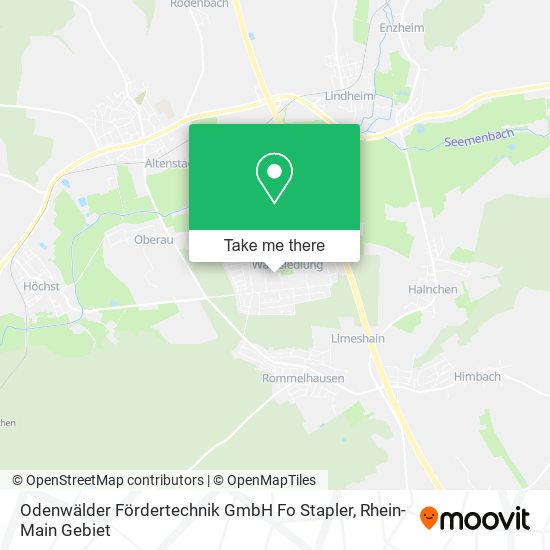 Карта Odenwälder Fördertechnik GmbH Fo Stapler