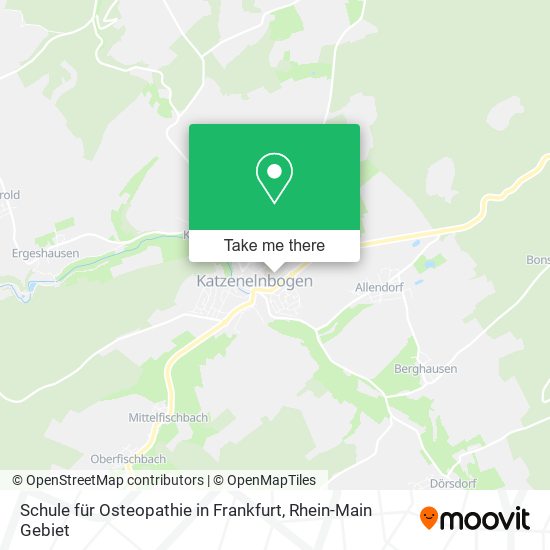 Schule für Osteopathie in Frankfurt map