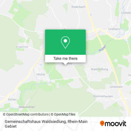 Gemeinschaftshaus Waldsiedlung map