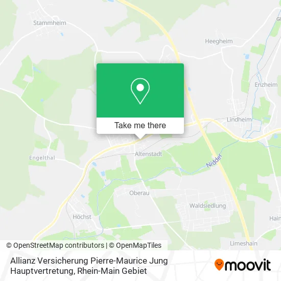 Карта Allianz Versicherung Pierre-Maurice Jung Hauptvertretung