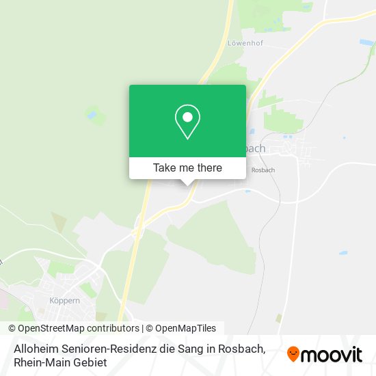 Карта Alloheim Senioren-Residenz die Sang in Rosbach