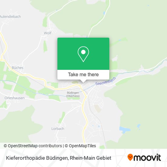 Карта Kieferorthopädie Büdingen