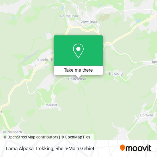 Lama Alpaka Trekking map