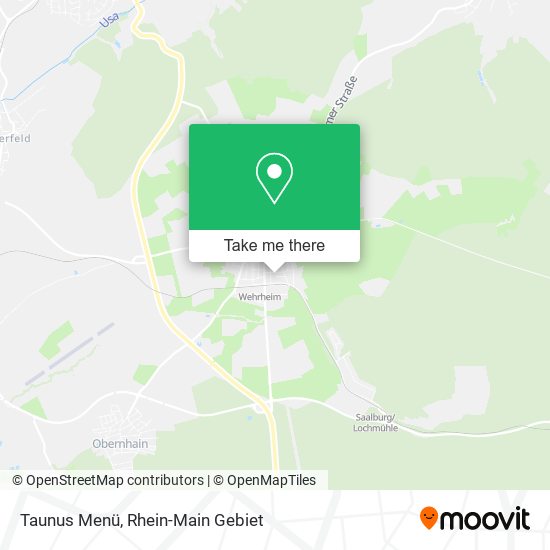 Taunus Menü map