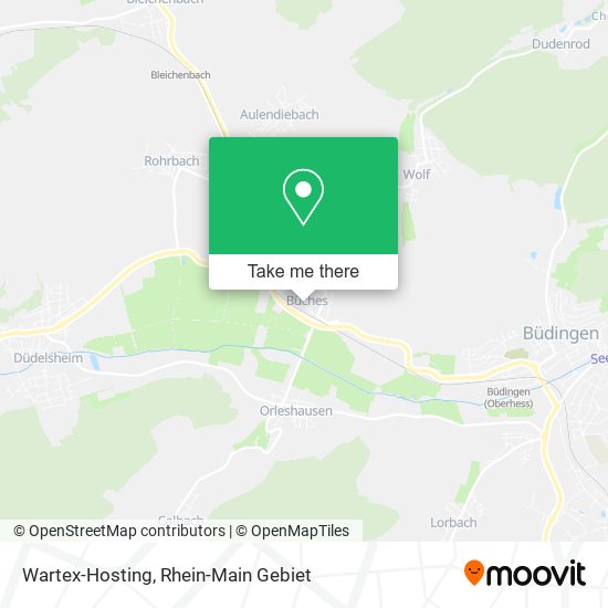 Wartex-Hosting map