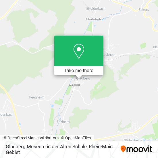 Glauberg Museum in der Alten Schule map