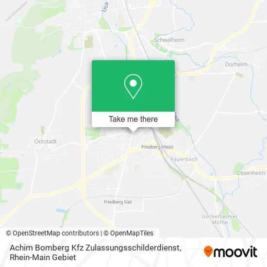 Карта Achim Bomberg Kfz Zulassungsschilderdienst