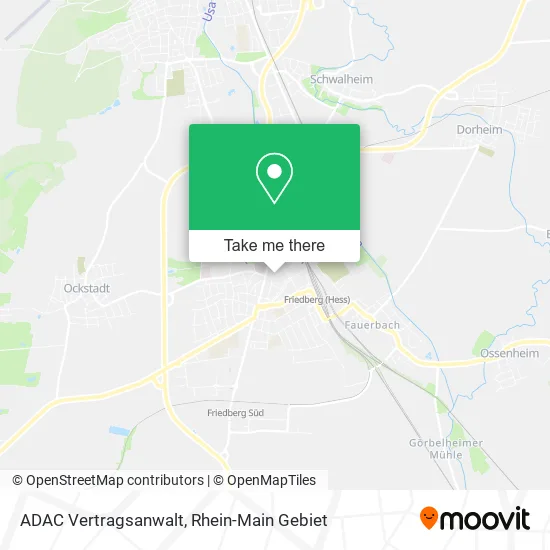 Карта ADAC Vertragsanwalt