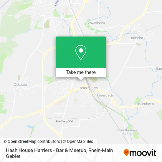 Карта Hash House Harriers - Bar & Meetup