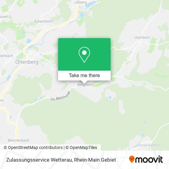 Zulassungsservice Wetterau map