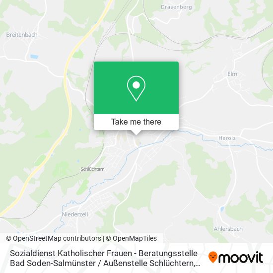 Карта Sozialdienst Katholischer Frauen - Beratungsstelle Bad Soden-Salmünster / Außenstelle Schlüchtern