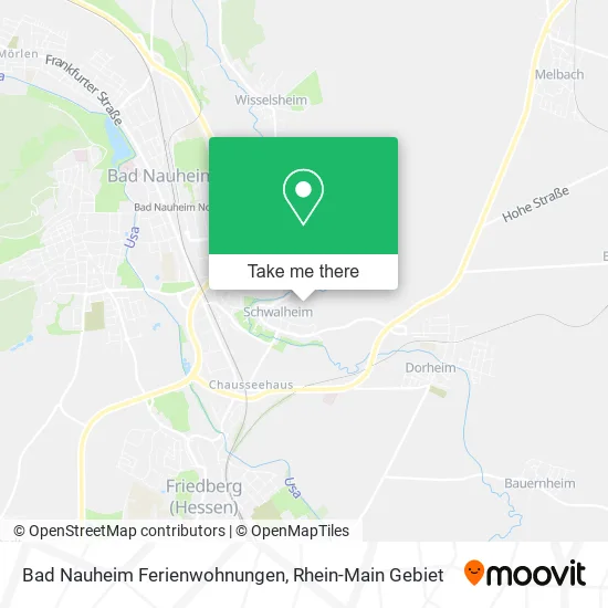 Карта Bad Nauheim Ferienwohnungen