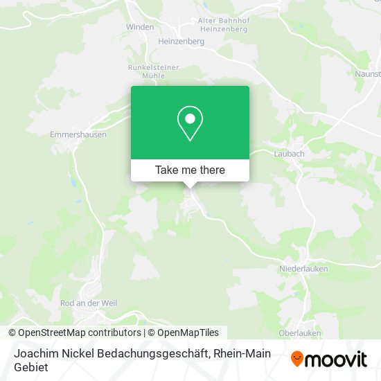 Карта Joachim Nickel Bedachungsgeschäft