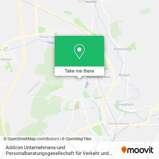 Карта Addcon Unternehmens-und Personalberatungsgesellschaft für Verkehr und Logistik