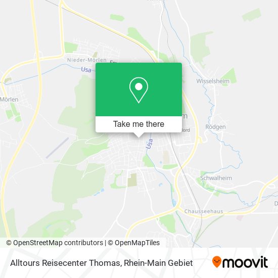 Карта Alltours Reisecenter Thomas