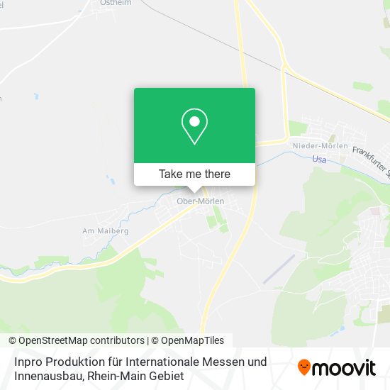 Карта Inpro Produktion für Internationale Messen und Innenausbau