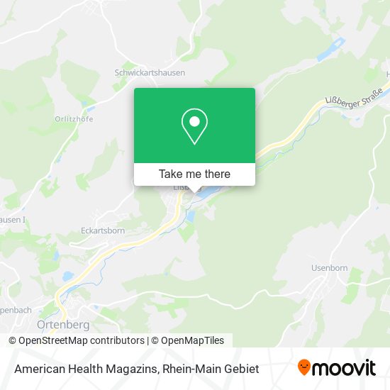 American Health Magazins map