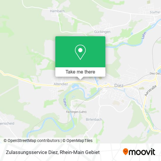 Zulassungsservice Diez map