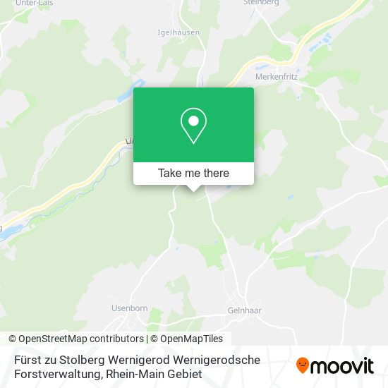 Fürst zu Stolberg Wernigerod Wernigerodsche Forstverwaltung map