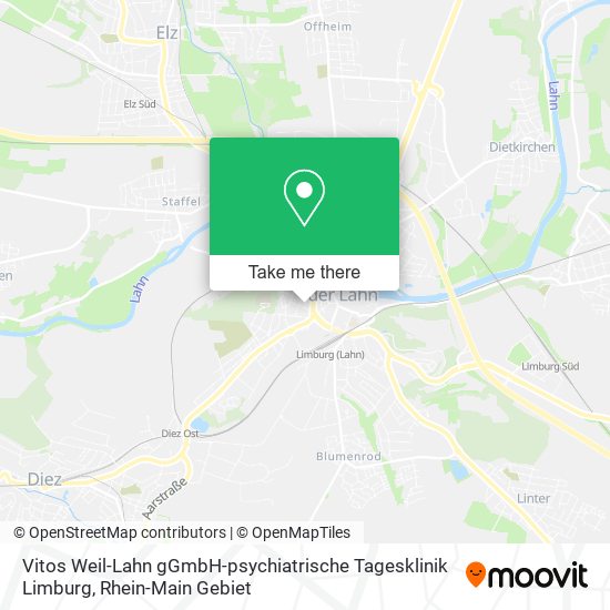 Vitos Weil-Lahn gGmbH-psychiatrische Tagesklinik Limburg map