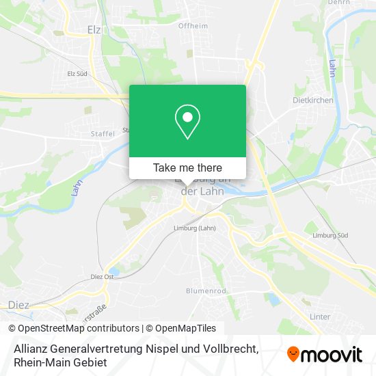 Allianz Generalvertretung Nispel und Vollbrecht map