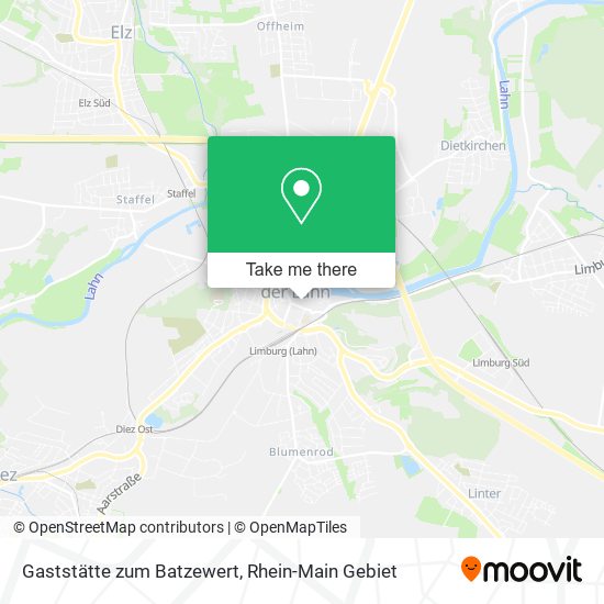 Gaststätte zum Batzewert map