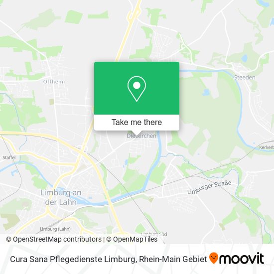 Cura Sana Pflegedienste Limburg map