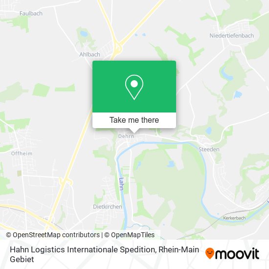 Hahn Logistics Internationale Spedition map