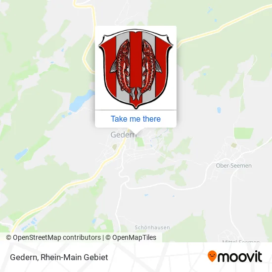 Карта Gedern