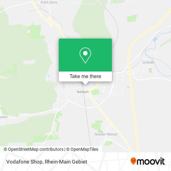 Vodafone Shop map