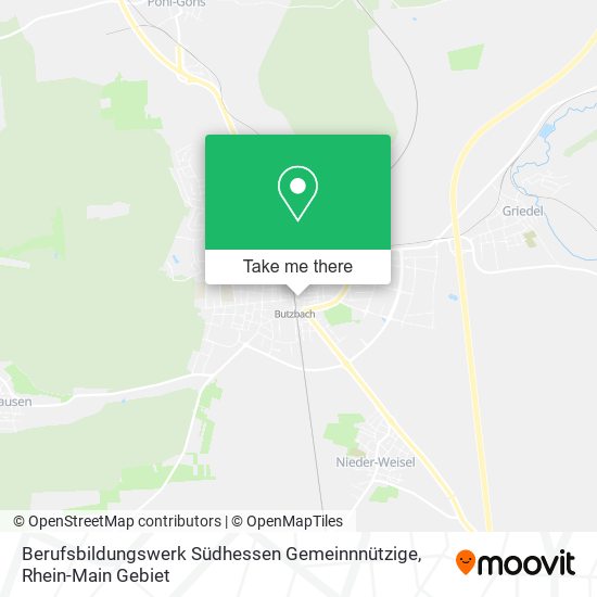 Berufsbildungswerk Südhessen Gemeinnnützige map